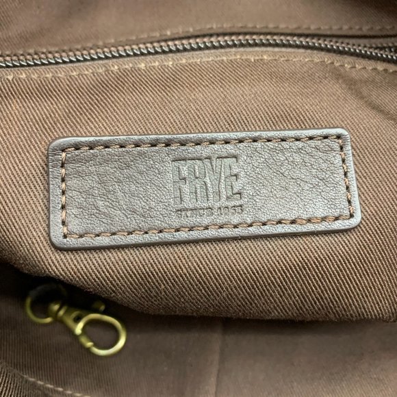 Frye Paige Dark Brown Soft Italian Leather Tote - Picture 6 of 11